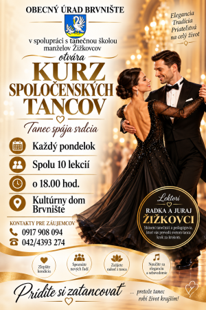 Kurz spoločenských tancov 