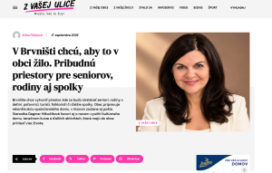 Rozhovor pani starostky Ing. Dagmar Mikudíkovej pre Z vašej ulice - miesto kde to žije